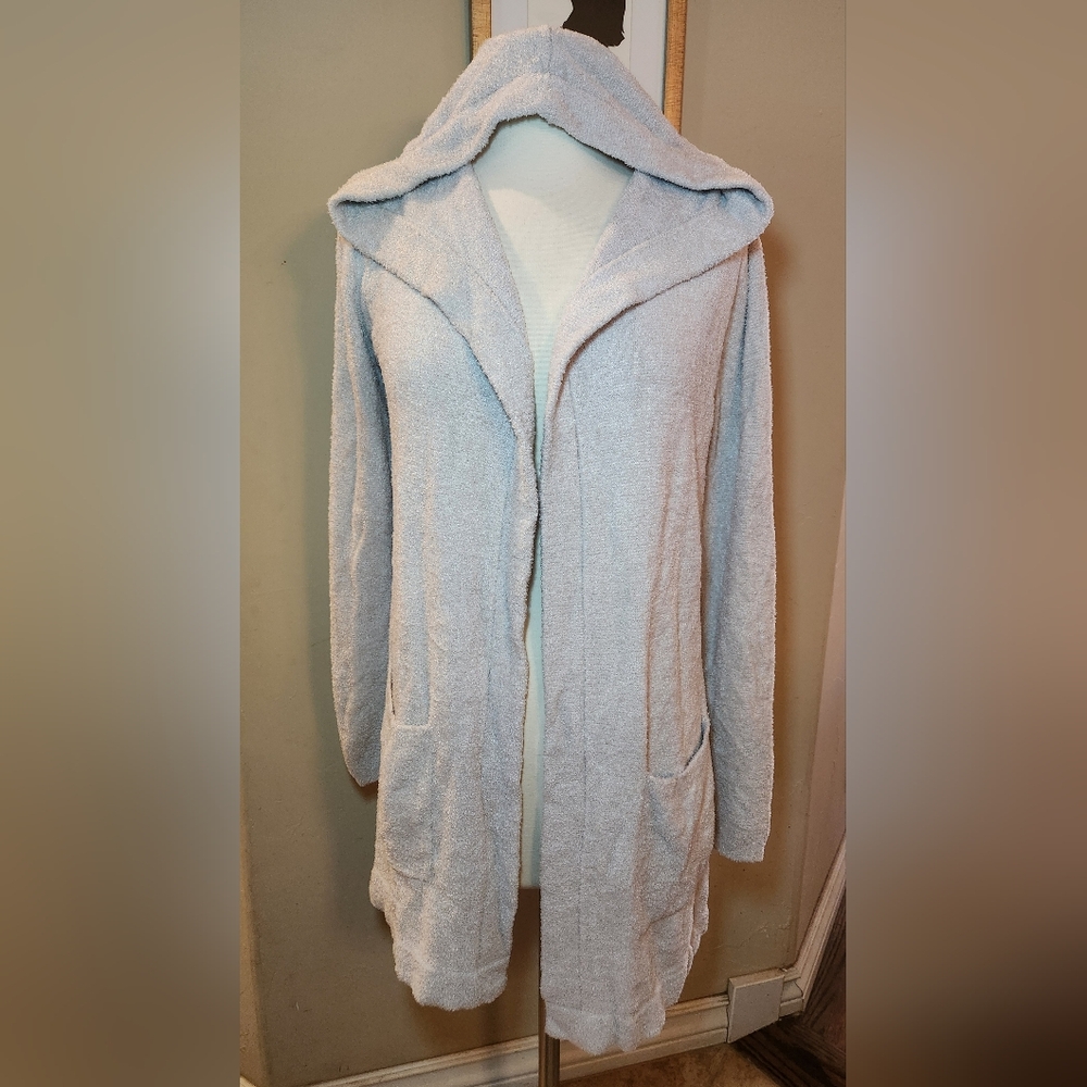 Barefoot Dreams Cozychic‎ Lite Hooded Cardigan Size XS/S Sand